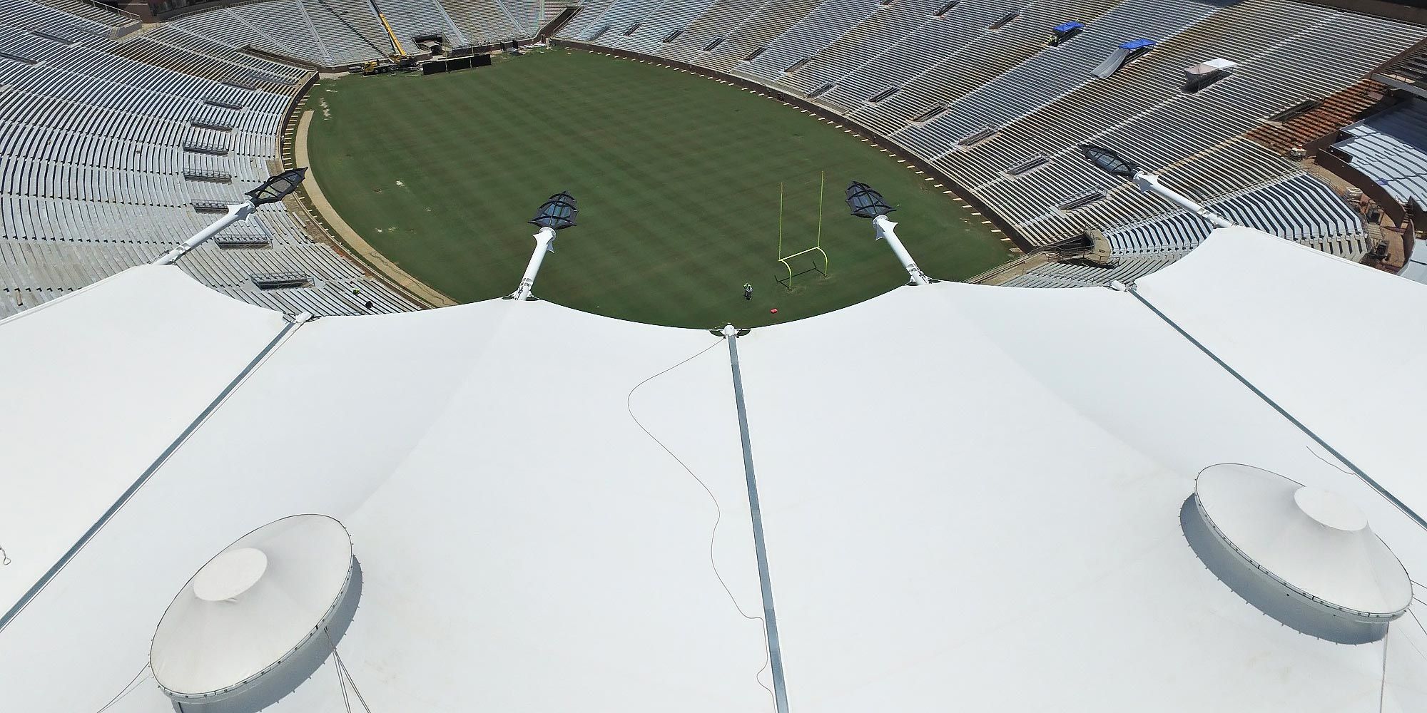 florida state university doak campbell stadium champions club tensile membrane canopy