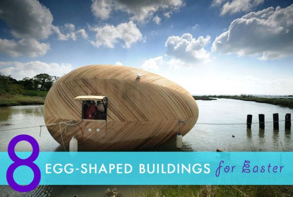 Easter egg shaped buildings
