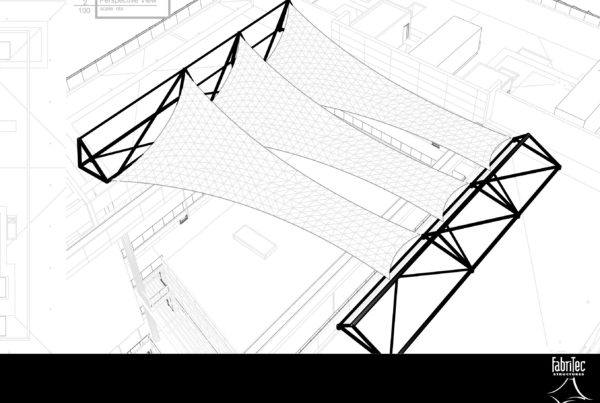 ASU Beus Center for Law and Security Building PTFE Structure Walkway