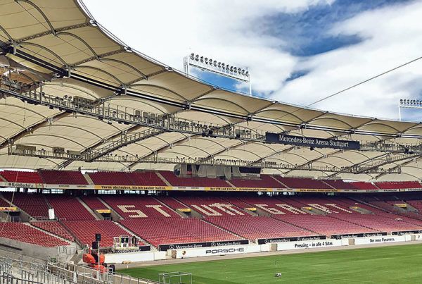 mercedes benz stadium membrane roof stuttgart pfeifer