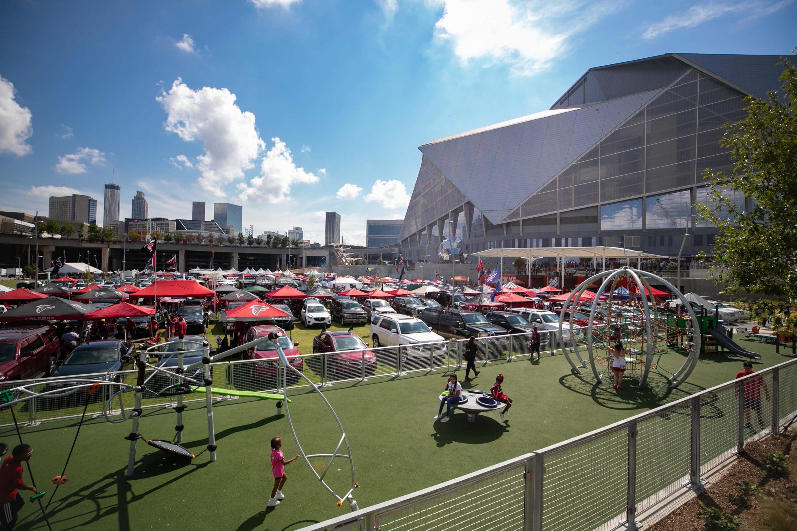Home Depot Backyard Fabric Structures to Shelter Super Bowl Attendees