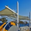 Santa Monica High School Pool Canopy tensile membrane structures PFEIFER Structures