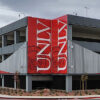 Enclos Tensile Structures University of Nevada Las Vegas Tropicana parking garage screen facade