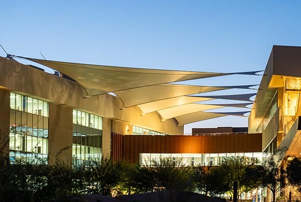 Canopies at Mayo Clinic Integrated Education & Research Building